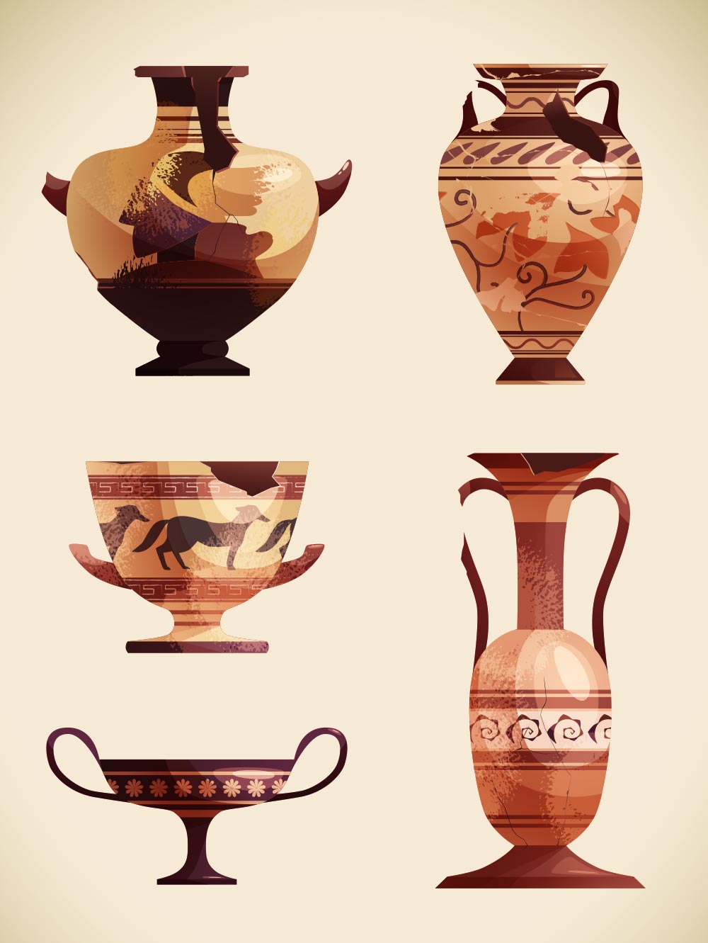 Archaeological reconstruction artwork