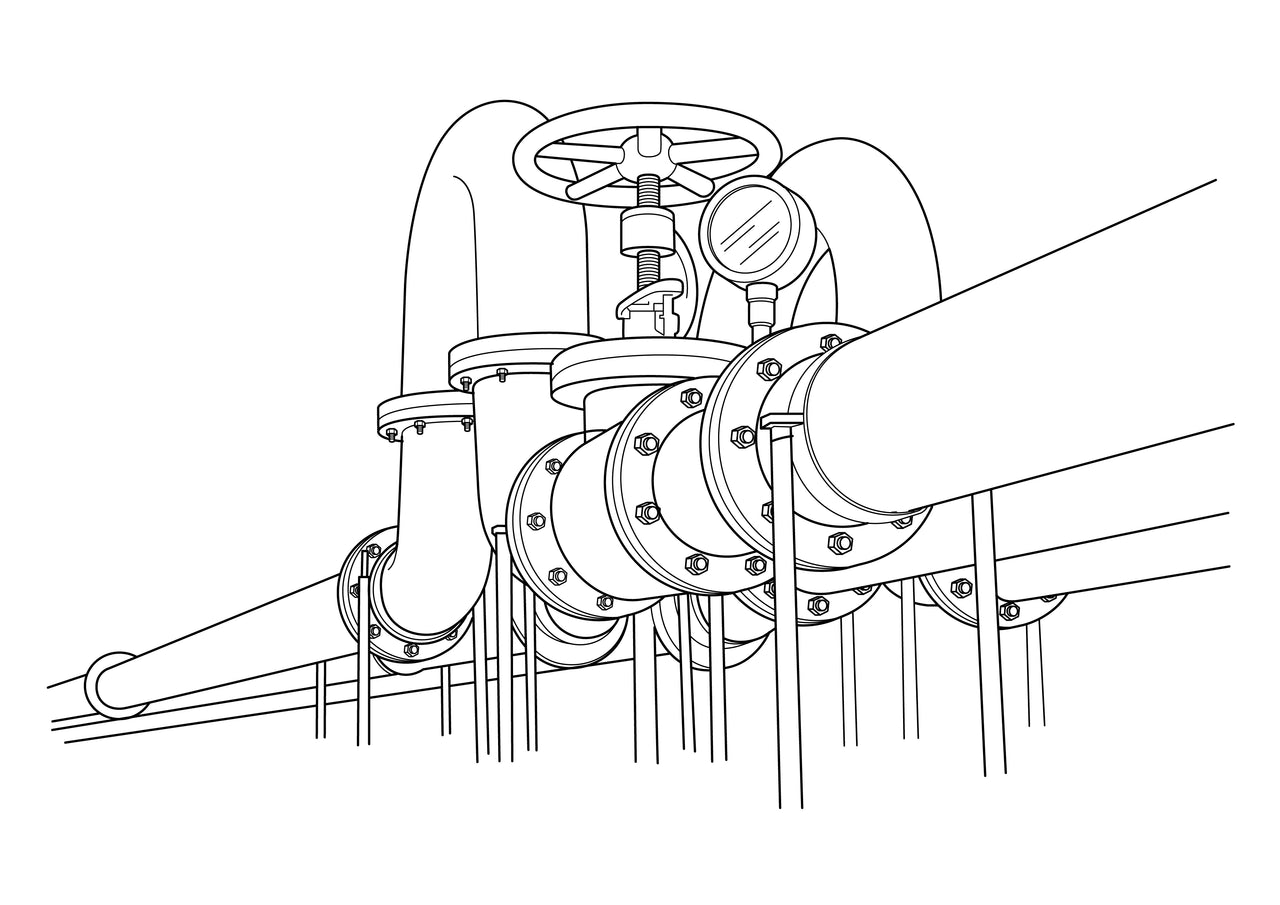 New Piping and Instrument Illustration Drawing